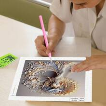 1PC 5D Special Shaped Diamond Painting Kit - Charming Goddess Design, Unique Crystal Rhinestone Diamond Art Set For Beginners And Adults, Perfect For Home Wall Decor And Holiday Gifts - Coffee Brown - View 7