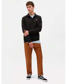 Dickies Oakport Quarter Zip Black - Black - View 4