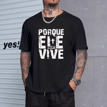 Men's T-Shirt Because He Lives Gospel Premium Cotton New Release - màu đen - Xem 1