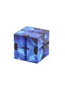 1pc Bestselling Printed Infinity Cube Pocket Fidget Toy, Creative Stress Relief Gadget, Foldable Infinity Cube Mini Gift - Multicolor - View 14