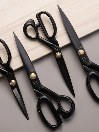 1pc 8-12 Inch Tailor Scissors, Heavy Duty Leather Shears Crafting Sharp Sewing Scissors For Household, Office, Arts, Tailoring