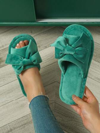 Slip-on tofflor för kvinnor, med öppen tå, mjuka och hudvänliga, tysta inomhusskor för våren