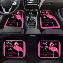 4 pièces Tapis de sol de voiture universels imprimés, tapis de sol antidérapants pour les sièges avant et arrière, tapis de protection de sol de voiture anti-salissure et anti-poussière pour une protection toute saison - faciles à installer et à nettoyer