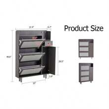 Modern Minimalist Storage Cabinet, Japanese Rattan Shoe Cabinet, Bed Top Cabinet, Small Home Furniture. Suitable For Corridors And Living Rooms. GZ-DI-03 - Multicolor - View 8