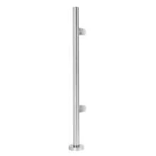 "90cm Stainless Steel Railing Post - End Post, 304 Stainless Steel Engineering Posts For Glass Balustrades, Shopping Mall Stair Railing Handrails" - Silver - View 3