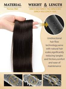 #2 Real Human Hair Ponytail Extensions, Deep Brown Color, Easy To Install Clip-In Ponytail Hair Extensions - S2 - View 8