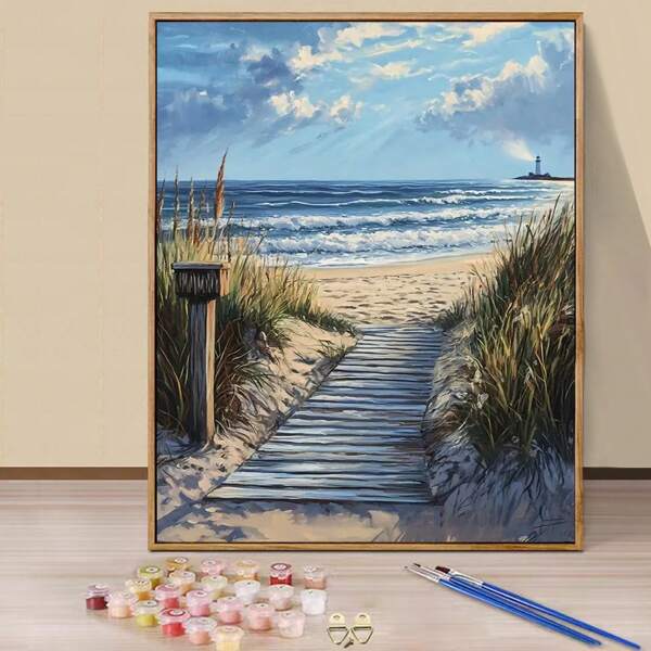 Paint By Numbers Kit For Adults - 16x20" Canvas, Easy Acrylic Painting Set With Brushes & Paints - Perfect For Home Decor & Gifts On Birthdays, Father's Day, Christmas, Mother's Day Graduation