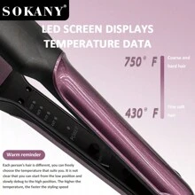 SOKANY SOKANY6505 Splint Ceramic Hairdressing Splint Straight Roll Straightener Hair Straightener