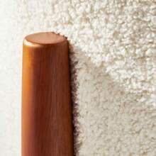 Elroy Round Velvet Ottoman With Wooden Legs - Threshold™ Designed With Studio McGee - Kem - Xem 4