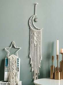 Vải dệt thủ công phong cách Bohemian, hình ngôi sao và mặt trăng, tranh treo tường dài, trang trí nhà cửa, quà tặng phong cách đồng quê, mùa xuân hè, Boho Chic, nghệ thuật, mặt dây chuyền tua rua, đồ trang trí, quà tặng trong nhà, ngoài trời, quà cưới, phụ kiện, lễ đính hôn, sinh nhật, trang trí phòng khách, phòng ngủ, nhà cửa, treo tường, cửa, ngày Valentine. - Nhiều màu - Xem 7