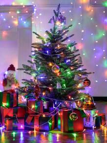 20/40/80 LED 仙女灯，稳定和闪烁的萤火虫灯，情人节浪漫装饰灯，由 3 节 AA 电池供电（不包括在内），便携，适用于户外露营、野餐、音乐节、婚礼、花园和室内装饰