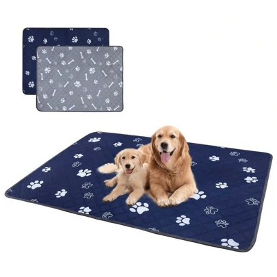 Reusable Dog Pee Pads For Dogs - Waterproof Puppy Potty Training Pee Pad - Washable Dog Training Pads, Super Absorbent Washable Pee Pads For Dogs.Protects Against Urine Leakage Non-Slip Reusable Dog Potty Training Mat.