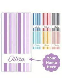 1pc Personalized Ultra-Soft Microfiber Beach Towel, Quick-Drying Microfiber, Customized Name Design, Modern Polyester Fabric, Dreamlike Pattern Rectangle Towel, Suitable For Beach, Yoga And Sports - 250gsm Knitted Fabric - Multicolor - View 17