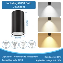 CANMEIJIA 85-265V Recessed Ceiling Spotlight, Aluminum Alloy Downlight, GU10 Ceiling Light, Replaceable Bulb, Suitable For Ceiling/Living Room/Hallway/Bedroom/Entryway/Kitchen/Exhibition Hall/Reading Room/Dining Room/Patio/Bar/Cafe/Restaurant/Store - GU10 Lamp Holder (rated Maximum Power 50W) - View 18