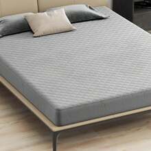 Twin/Queen/King Size Mattress Protector With Pocket Sponge Padding Anti-Slip Bottom Gray - Grey-queen Bed - View 2