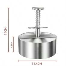 Hamburger Patty Maker Press 304 Stainless Steel Non-Stick Round Manual Rice Ball Mold Thickness Adjusted Kitchen Beef BBQ Tools