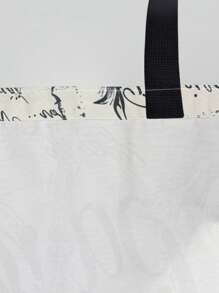 1 Stück Damen Schultertasche mit Paris Eiffel Turm Motiv, große Kapazität Polyester Shopper, lässige Umhängetasche für den täglichen Gebrauch, Supermarkt Einkaufen, tolles Geschenk, künstlerischer Stil Schultasche & Büchertasche für Frauen oder Studenten, perfekt für Bücher, Einkaufen, Rückkehr zur Schule und mehr