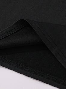 2 件儿童和青少年休闲运动训练长袖运动服套装，适合休闲、运动，2 种颜色可选 - 黑色 - 查看 5