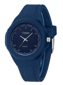 1 pieza Reloj de cuarzo minimalista casual para hombres, adecuado para uso diario