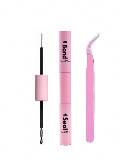 Lash Bond And Seal 10ml Individual Lashes Glue And Seal Super Strong Hold Lash Extension And Lash Glue Remover 5ml Tweezers Kit Lash Glue,Eye Lash Glue