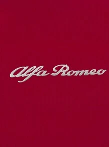 Alfa Romeo Men's Polo With Details On The Back And Front - Red - View 7