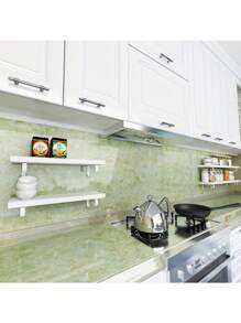 1 Roll Cartoon Kitchen Themed Pattern Removable Waterproof Oil-Proof Self-Adhesive Contact Paper And Wallpaper, For Living Room, Kitchen, Bedroom, Home And Dorm Furniture Decor