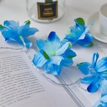 1 Peça Luz de Corda em Forma de Flor de Jasmim LED, Iluminação Decorativa para Casamento, Festa de Feriado, Decoração Doméstica