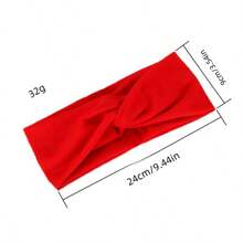 Europa und USA Mode breite Kante Stirnband verknotetes Kreuz Stirnband zweifarbiges Stirnband Krone Haarschmuck, Turban Stirnband, Schweißband