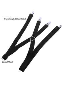 1pc Adjustable Suspenders, Stretch Braces For Men And Women, Trouser Suspenders, Pants Braces Autumn-Winter Accessories Halloween Costume,Suitable For Teens, Youth,Men,Casual, Outdoor, Athletic, Vacation, Graduation Gifts, Birthday, Daily Wear