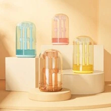 3 szt./zestaw szczoteczek do zębów dla niemowląt, trójstronna szczoteczka do zębów dla niemowląt, środek do czyszczenia jamy ustnej dla noworodków, szczoteczka do zębów mlecznych w kształcie litery U, skrobaczka do języka dla niemowląt, zestaw narzędzi do czyszczenia