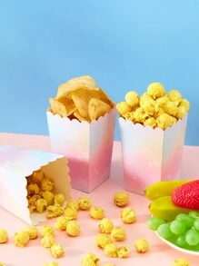 10/24 件紫色独角兽食品盒、薯条盒、爆米花杯、爆米花桶、生日派对装饰和电影之夜小吃托盘，适用于午餐盒、面包店面包、汉堡餐厅 - 彩色 - 查看 4