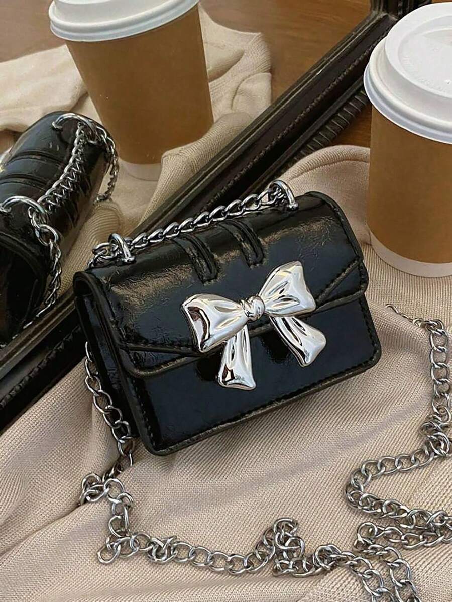 Koreańska modna torebka dla kobiet Omen 2024 Nowa prosta motyl mała kwadratowa Ba G Chic Feeling łańcuszek na ramię Cross-Body Mini B Ag