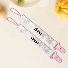 Custom Pacifier Clip,Personalized Pacifier Clip With Name,Customized Pacifier Clips Baby Girl,Customizable Animal Pattern Pacifier Clip,First Gift For Your Child,Diy Custom Name,Baby Essentials,Baby Girl Gifts,Baby Boy Gifts,Decoration,Multi-Purpose,Friend Gifts/Birthday Gifts,Children's Growth Souvenirs Back To School,Multi-Functional,Ornamental,Letter,Stylish,Modern,Colorful,Cute,Adorable,Casual,Custom,Personalised,Unique,Customized,Ideal Gifts For Him,Ideal Gifts For Her