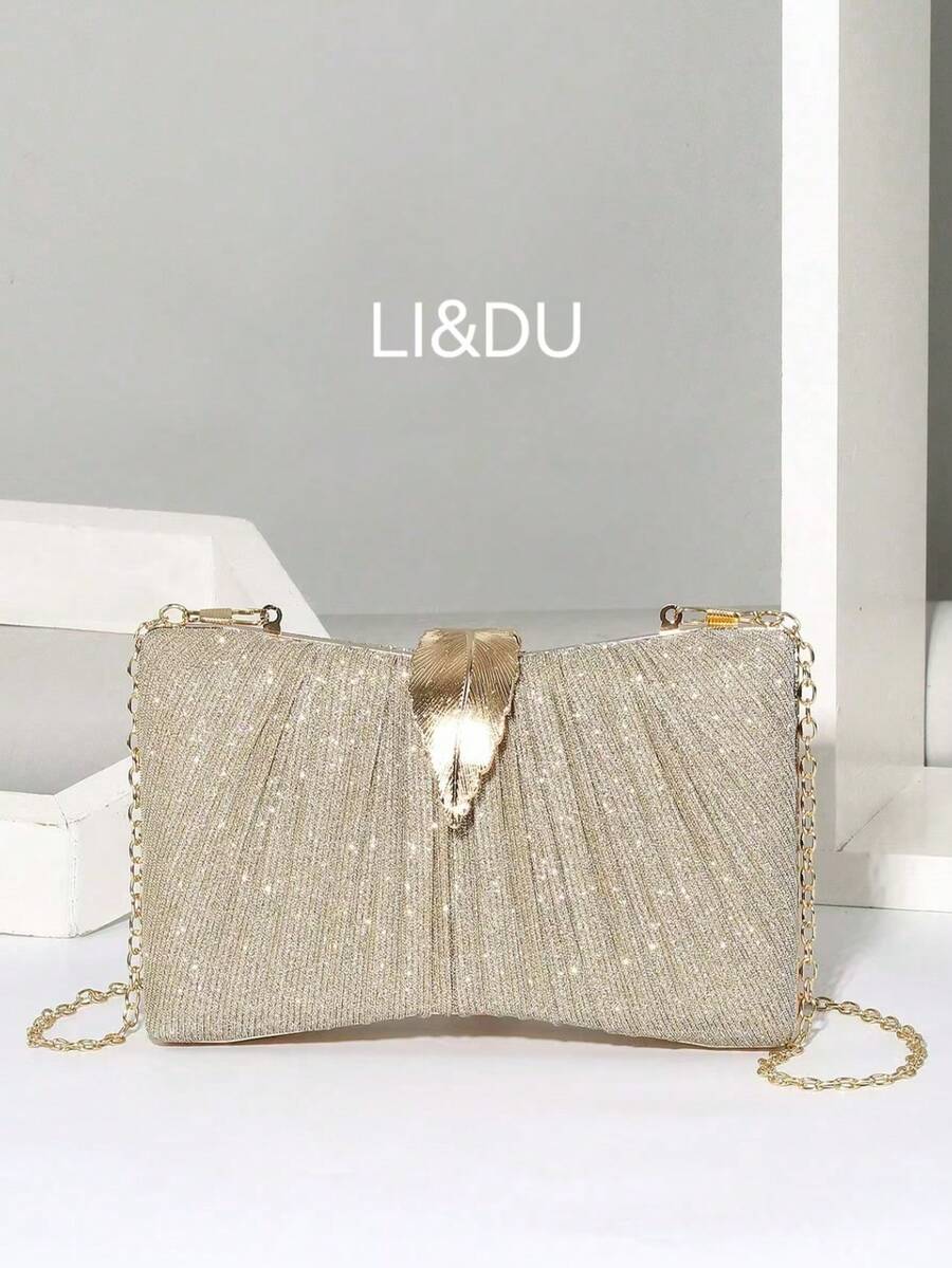 Ví cầm tay sang trọng tối giản thanh lịch dành cho nữ - Vàng - Xem 1