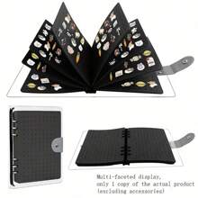 1pc Enamel Pin Collection Display Book - Portable Brooch Organizer With Holes For Collectors, Storage Solution, Jewelry Rolls, Gender Reveal Party, Perfect For Birthdays, Weddings, Parties, The Perfect Gift For Colleagues, Friends, And Family, Back To School