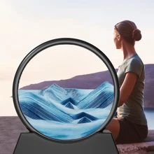 Large Size Decorative Liquid Sand Art - 3D Blue Sand Art In Motion - Multicolor - View 4