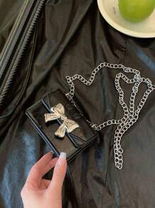 Koreańska modna torebka dla kobiet Omen 2024 Nowa prosta motyl mała kwadratowa Ba G Chic Feeling łańcuszek na ramię Cross-Body Mini B Ag