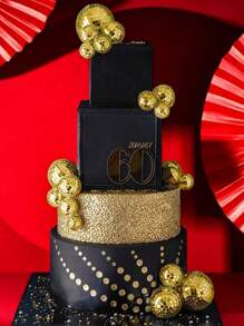 12pcs/24pcs Disco Ball Cake Toppers, Disco Ball Cake Decorations Reflective Mirror Ball Cake Decorations Suitable For 70s Disco Theme Party Decorations Birthday Holiday Party Decorations- 3 Different Sizes Of Disco Ball Cake Decorations