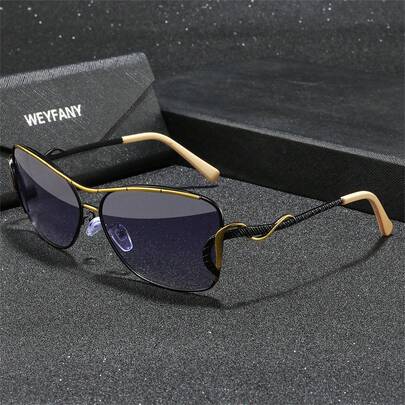 WEYFANY Unisex Square Polarized Sunglasses, Outdoor Cycling Sports Driving Fishing Travel Sunglasses, Premium Gift Box, Holiday Gift