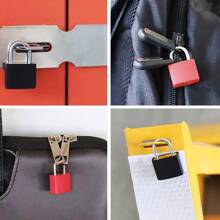 Set de 3/6/8 candados mini portátiles de plástico de colores con llave, cierre manual de para taquillas, equipaje, maletas, set de candados para viaje - regalo ideal para viajeros