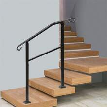 "Outdoor Stair Handrail Slope - 3FT, Black" - Black - View 6