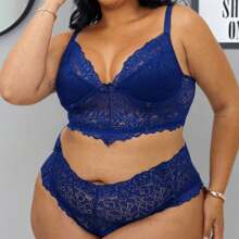 Conjuntos De Brasieres Y Ropa Interior De Talla Grande - Agua verde azul - Ver 3