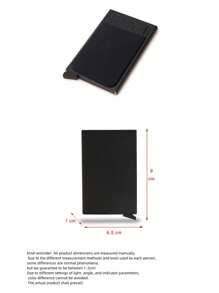 1pc Unisex Multi Slot Card With Elastic Card Function, Anti-Theft Card Swiping Bag, Aluminum Alloy Credit Card Metal Card Bag, Wallet Suitable For Daily Use