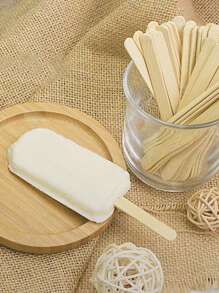 50 piezas de palos de paleta de madera, sencillos y prácticos, multifuncionales (es normal que haya uno o dos talla grande o menos) - muchos - Ver 10