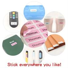 Personalized Label Stickers - Silver Stickers, Custom Name Waterproof Customization, Easy To Stick On Different Surfaces, Suitable For Various Occasions, Water Bottles, School Bags, Stationery, Clothing, Bags, Lunch Box Stickers, Office Supplies, Etc.