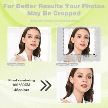 [Aangepast] 1pc Diy Schilderen op Nummer Pas uw eigen foto aan op nummer voor volwassenen op canvas kits Woondecoratie zonder lijst 24 kleuren