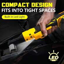 Cordless Ratchet Wrench 3/8", Electric Ratchet Wrench Compatible With DEWALT 20V MAX Battery, 45Ft-Lbs 320RPM With Variable Speed, 3/8" To 1/4" Sealed Head Ratchet, Bare Tool Only Tools