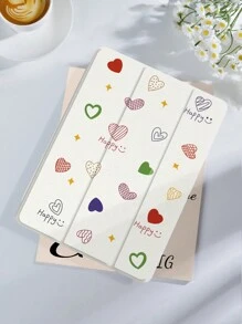 Heart Tablet Protective Case,Compatible With IPad 9.7/10.2/10.5/10.9/12.9/Pro 11, 10th Gen,Compatible With Samsung Galaxy Tab S6 Lite 10.4 Inch,Compatible With Tab,Soft Anti-Fall Protection,Smart Stand/Automatic Wake Up/Sleep