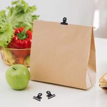 5/10/20/30/50/60/100 Packs Black Metal Paper Sealing Bulldog Binder Clips For Food Bags Metal Hinge Clip File Clamps For Crafts, Food Bags, Drawing, Photo At Home Kitchen Office, Back To School, School Supplies - Black - View 7