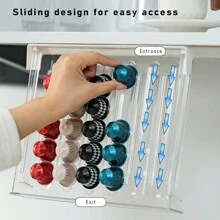 1PC Coffee Capsule Storage Box Office Desktop Coffee Storage Storage Display Rack Home Kitchen Punch-Free Creative Capsule Hanger Birthday Party Gift